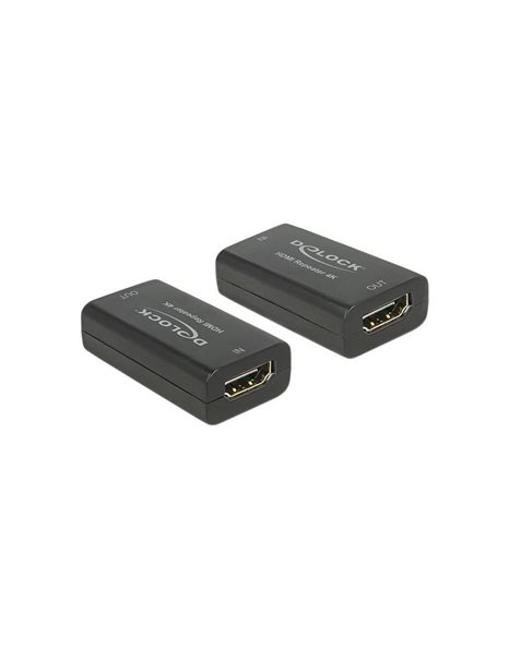 Delock Repeater HDMI 4K 30m, Black (11403)