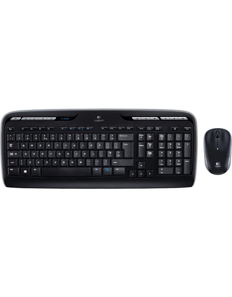 Logitech MK330 Wireless Desktop US Keyboard - Mouse, Black (920-003989)