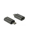 Delock Adapter USB 2.0 Micro-B male to USB Type-C 3.1 Female, Gray (65927)