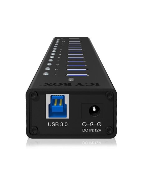 RaidSonic Icy Box Active 13-Port USB 3.0 Hub, Aluminum enclosure (IB-AC6113)