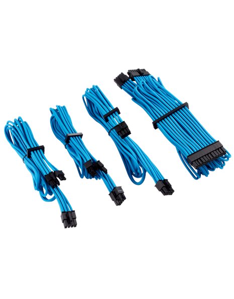 Corsair Premium Individually Sleeved PSU Cables Starter Kit Type 4 Gen 4, Blue (CP-8920218)