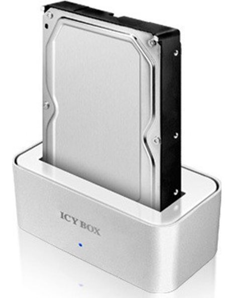 RaidSonic Icy Box IB-2502CL-U3 Docking Station USB 3.0 For 2.5Inch-3.5Inch SATA HDD (IB-111StU3-Wh)