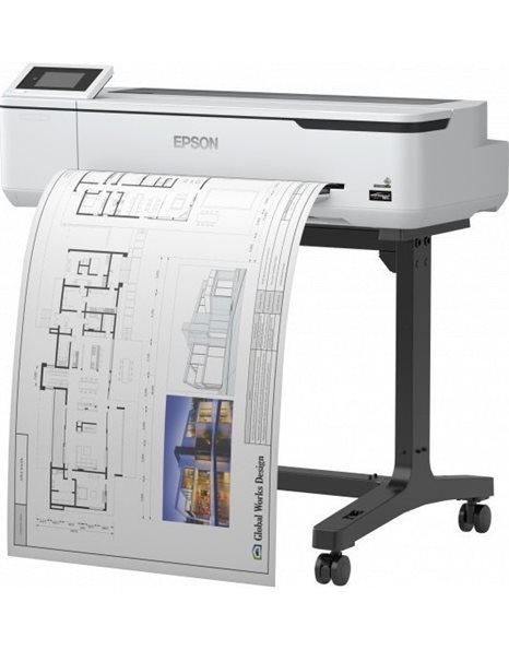 Epson SureColor SC-T5100, 36-Inch Large Format Printer, 2400x1200 Dpi, USB, Ethernet, Wi-Fi (C11CF12301A0)