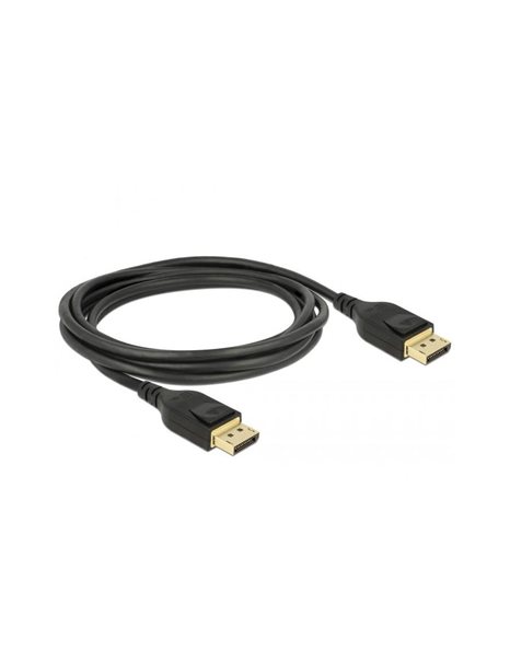 Delock Cable DisplayPort 20-Pin Male To DisplayPort 20-Pin 5m, Black (85663)