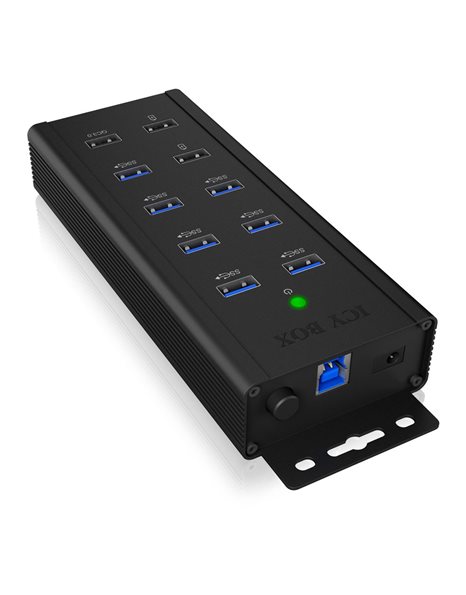 RaidSonic Icy Box Active 7-Port USB 3.0 Hub, 3xcharging Ports (IB-HUB1703-QC3)