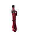 Corsair Premium Individually Sleeved PCIe Cables (Single Connector) Type 4 Gen 4, (2 Pack) Red/Black (CP-8920247)