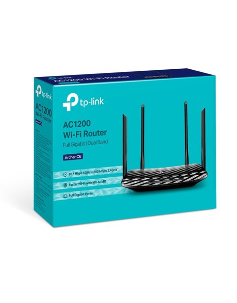 TP-Link AC1200 Wireless MU-MIMO Dual Band Gigabit Router V3.2 (ARCHER C6)