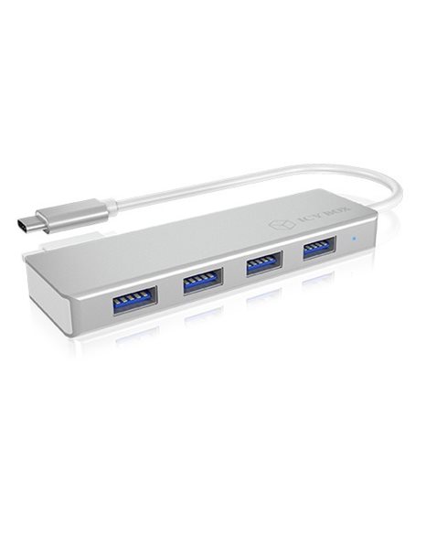 RaidSonic Icy Box IB-HUB1425-C3 USB Type-C With 4xUSB Type-A Hub, White (IB-HUB1425-C3)
