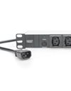 DIGITUS aluminum outlet strip, 10 outlets, 2 m supply IEC C14 plug (DN-95404)