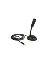 Delock Condenser Microphone Omni-Directional For Smartphone/Tablet With Gooseneck 3.5 mm 4-pin Stereo Jack Male+3.5mm Stereo Jack Female (65872)