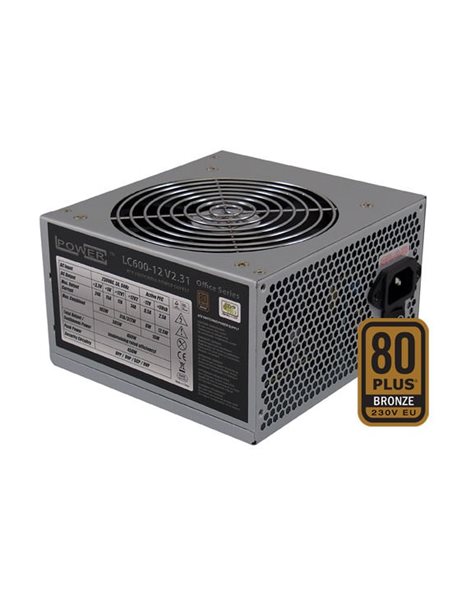 LC-Power Office Series 450W Power Supply, 80+ Bronze, Active PFC, 120mm Fan (LC600-12 V2.31)