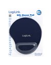 LogiLink Mousepad with gel wrist rest support, blue (ID0027B)