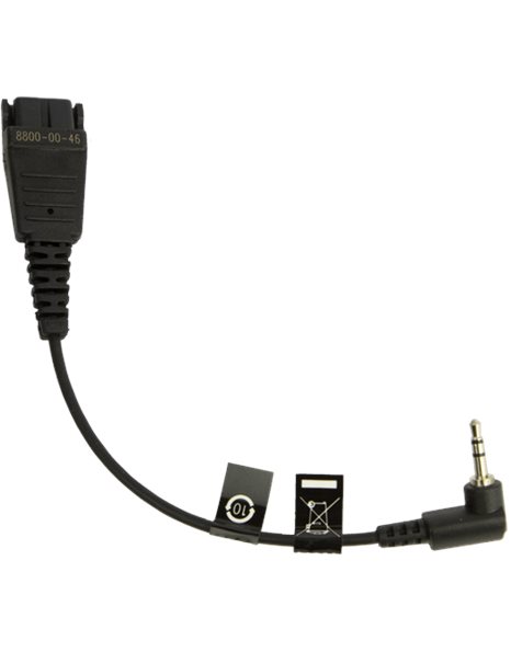 Jabra Quick Disconnect To 2.5mm Jack Cord, 0.15m  (8800-00-46)