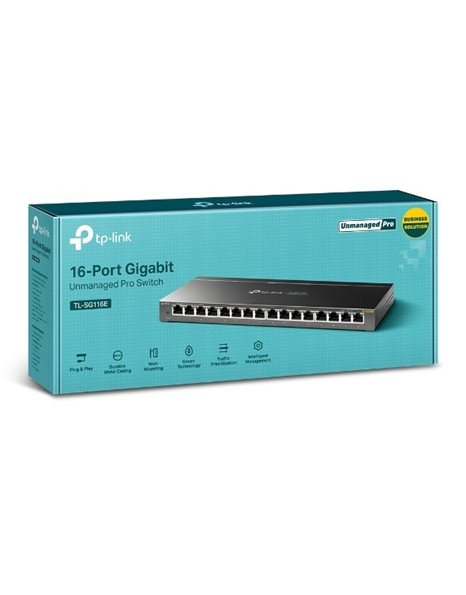 TP-Link TL-SG116E 16-Port Gigabit Unmanaged Pro Switch V1 (TL-SG116E)