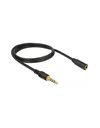 Delock Stereo Jack Extension Cable 3.5mm 4 pin male to female 2m, Black (85631)