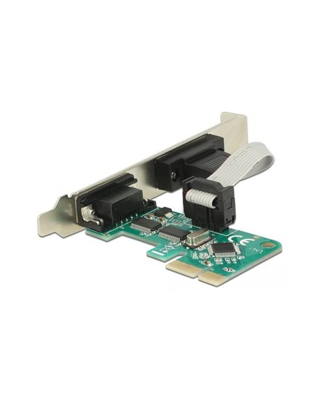 Delock PCI Express Card To 2x Serial RS-232 (89918)