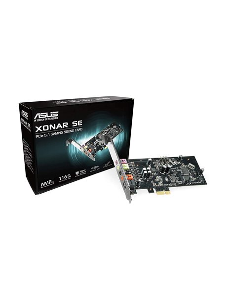 ASUS XONAR SE 5.1 Channel 192kHz, 24bit Hi-Res 116dB SNR PCIe Gaming Sound Card (90YA00T0-M0UA00)