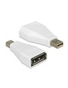 Delock Adapter mini DisplayPort 1.2 male to DisplayPort female, White (65239)