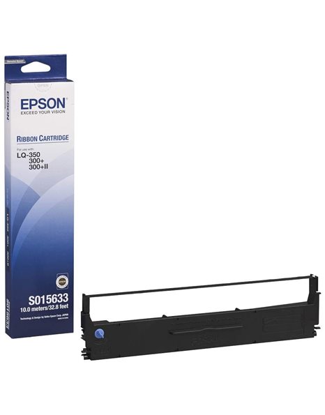 Epson SIDM Black Ribbon Cartridge 2.5 Million Characters, Black (C13S015633)