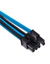 Corsair Premium Individually Sleeved PCIe Cables (Dual Connector) Type 4 Gen 4 Blue/Black (CP-8920256)