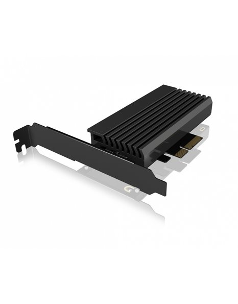 RaidSonic PCIe card with M.2 M-Key socket for one M.2 NVMe SSD  (IB-PCI214M2-HSL)
