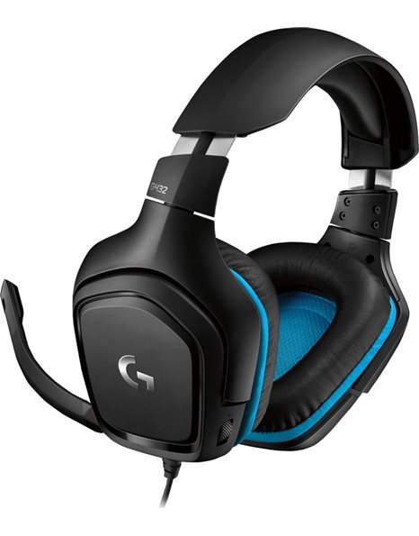Logitech G432, 7.1 Surround Sound Gaming Headset, Black (981-000770)