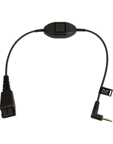 Jabra connection cable QD to 2.5mm Jack with Push-to-Talk (8800-00-55)