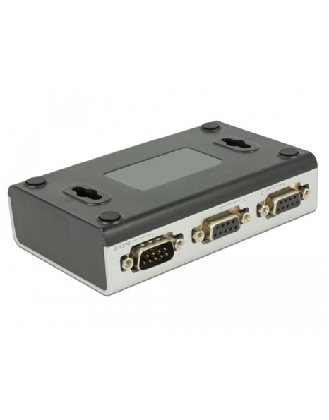 Delock Serial Switch RS-232/RS-422/RS-485 2-port manual, Gray/Black (87729)
