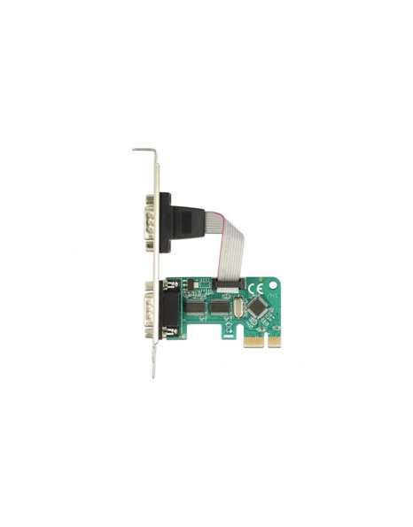 Delock PCI Express Card To 2x Serial RS-232 (89918)