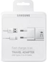 Samsung USB Type-C Cable & Wall Adapter, White (Retail) (EP-TA20EWECGWW)