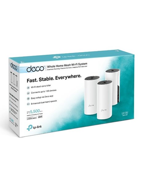 TP-Link AC1200 Whole Home Mesh Wi-Fi i System, 3-Pack, White V1 (DECO M4(3-PACK))