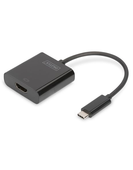 DIGITUS Graphics Adapter USB Type-C To HDMI port, Black (DA-70852)