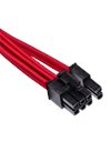 Corsair Premium Individually Sleeved PCIe Cables (Dual Connector) Type 4 Gen 4, (2 Pack) Red (CP-8920251)