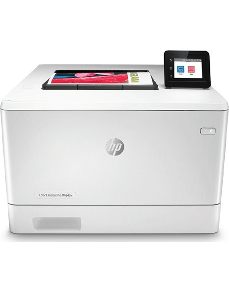 HP Color LaserJet Pro M454dw, A4 Color Laser Printer, 600x600 dpi, 27ppm, Duplex, LAN, WiFi, USB (W1Y45A)